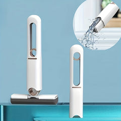 新しいポータブルセルフNSqueezeミニモップ、怠惰な手洗い不要の強力な吸収性モップ多機能ポータブルスクイーズクリーニングモップデスク窓ガラスクリーナーキッチンカースポンジクリーニングモップホームクリーニングツール