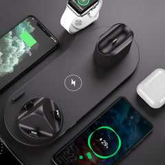iPhone用ワイヤレス充電器、携帯電話用急速充電器、携帯電話用急速充電パッド、Watch用6 in 1充電ドックステーション
