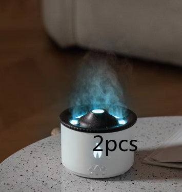 新しいクリエイティブな超音波エッセンシャルオイル加湿器火山アロマセラピーマシンスプレークラゲエアフレーム加湿器ディフューザー