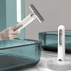 新しいポータブルセルフNSqueezeミニモップ、怠惰な手洗い不要の強力な吸収性モップ多機能ポータブルスクイーズクリーニングモップデスク窓ガラスクリーナーキッチンカースポンジクリーニングモップホームクリーニングツール