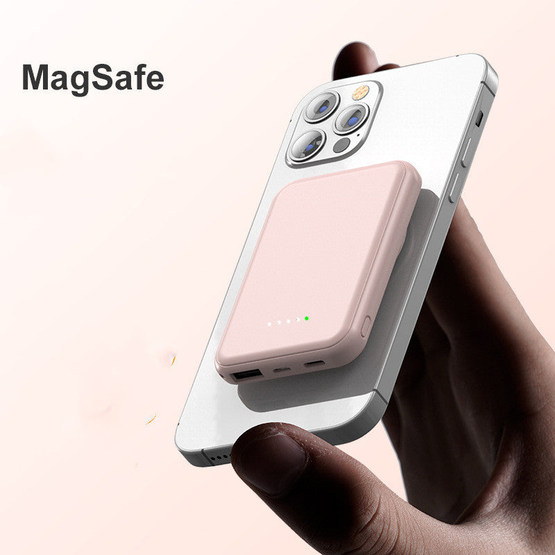 ミニ急速充電磁気ワイヤレスパワーバンク5000MAhポータブル