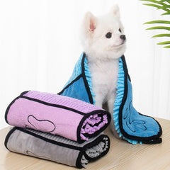 犬猫用タオル 超吸収性 犬用バスローブ マイクロファイバーバスタオル 速乾性 猫用バスタオル ペット用タオル 犬用タオル ペット用品