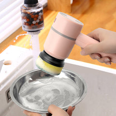 電動洗浄ブラシ 食器洗いブラシ 自動ワイヤレス USB充電式 プロ仕様 キッチン 浴槽 タイル洗浄ブラシ