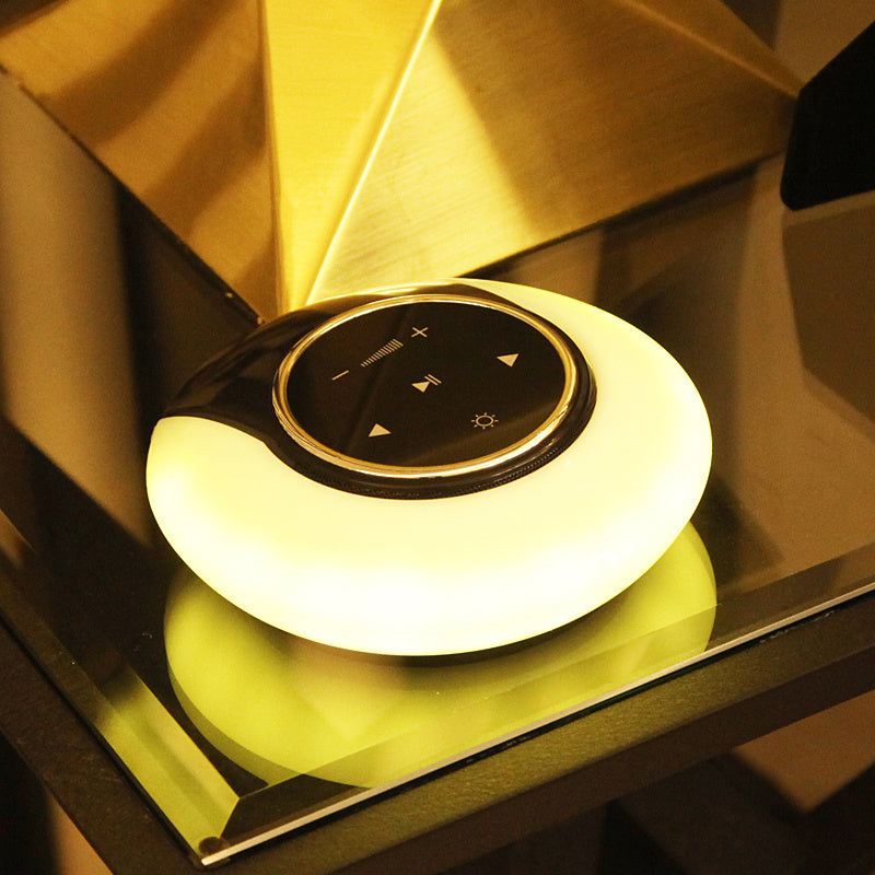 クリエイティブ Bluetooth サブウーファー ステレオスピーカー LED デスクランプ 無段階調光 折りたたみ式 タッチ式 雰囲気 ナイトライト
