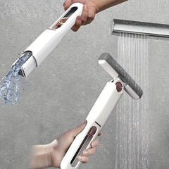 新しいポータブルセルフNSqueezeミニモップ、怠惰な手洗い不要の強力な吸収性モップ多機能ポータブルスクイーズクリーニングモップデスク窓ガラスクリーナーキッチンカースポンジクリーニングモップホームクリーニングツール