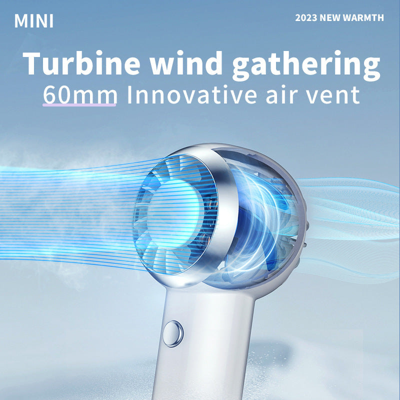 Handheld Mini Portable Us Charging Turbo Fan